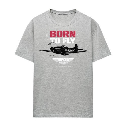 Front - Top Gun Womens/Ladies Born To Fly T-Shirt
