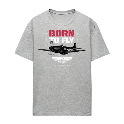 Front - Top Gun Womens/Ladies Born To Fly T-Shirt