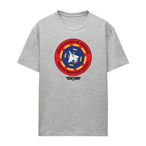 Front - Top Gun Womens/Ladies Fighter Weapons School T-Shirt