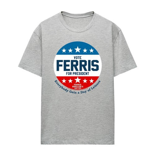 Front - Ferris Bueller´s Day Off Womens/Ladies Vote Ferris For President T-Shirt