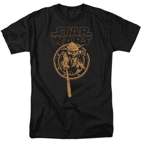 Front - Star Wars Mens Yoda Jab T-Shirt