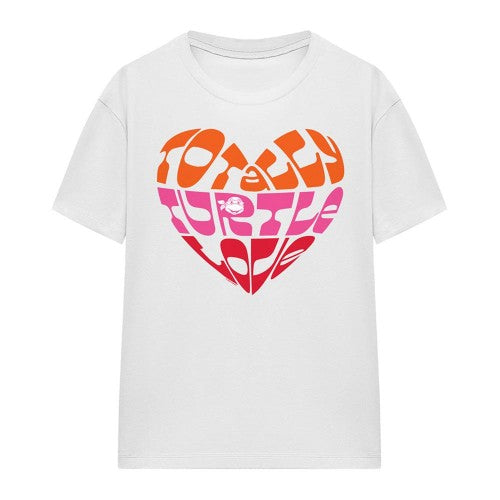 Front - Teenage Mutant Ninja Turtles Womens/Ladies Valentine´S Totally Turtle Love T-Shirt