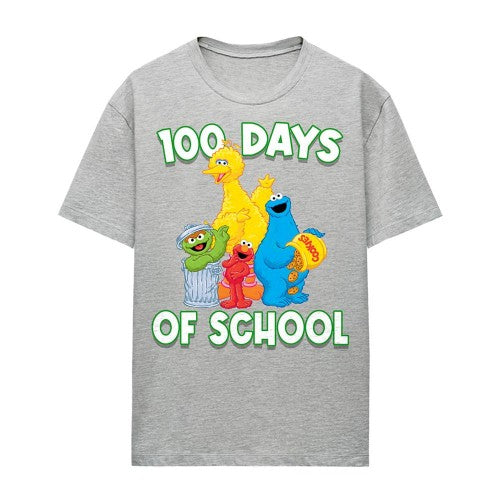 Front - Sesame Street Womens/Ladies 100 Days Of School T-Shirt