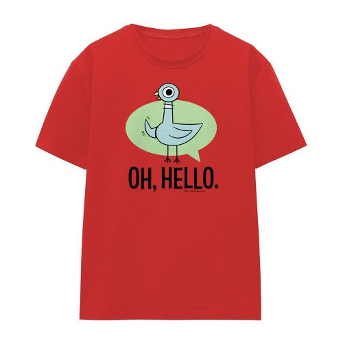 Front - The Pigeon Womens/Ladies Oh Hello T-Shirt