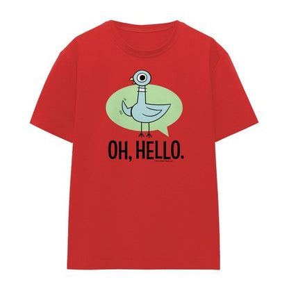 Front - The Pigeon Womens/Ladies Oh Hello T-Shirt