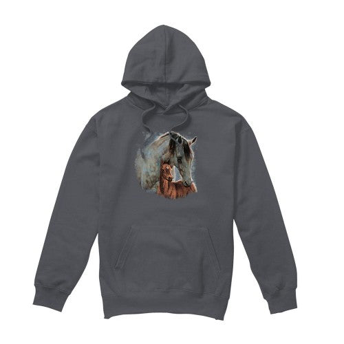 Front - Wild Wings Unisex Adult Horse Hoodie