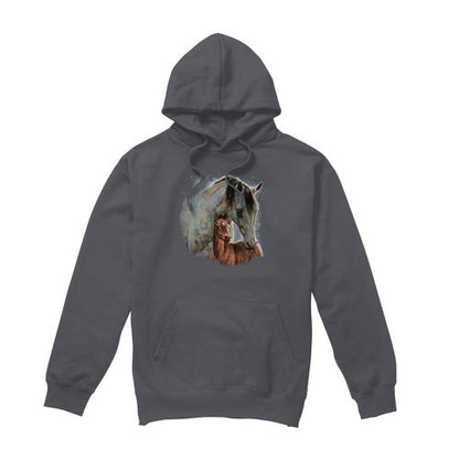 Front - Wild Wings Unisex Adult Horse Hoodie