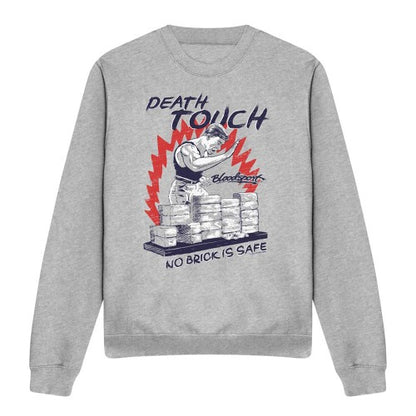 Front - Bloodsport Unisex Adult Death Touch Heather Sweatshirt