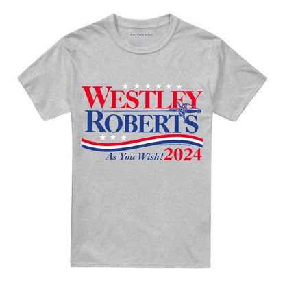 Front - The Princess Bride Unisex Adult Westley Roberts As You Wish 2024 Westley T-Shirt