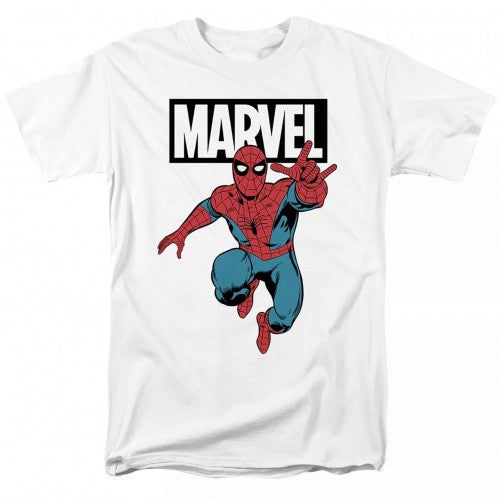 Front - Spider-Man Mens Jump T-Shirt