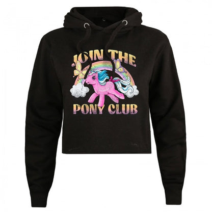 Front - My Little Pony Womens/Ladies Join The Pony Club Crop Hoodie