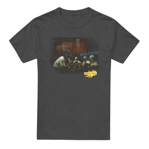 Front - MirrorMask Unisex Adult Bob Malcom Heather T-Shirt