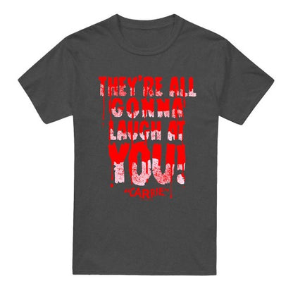 Front - Carrie Unisex Adult Laugh At You Heather T-Shirt
