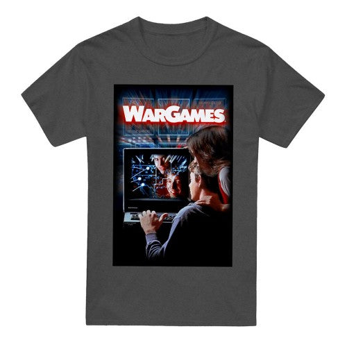 Front - WarGames Unisex Adult Poster Heather T-Shirt