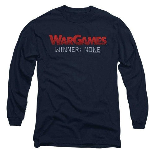Front - WarGames Unisex Adult No Winners Long-Sleeved T-Shirt