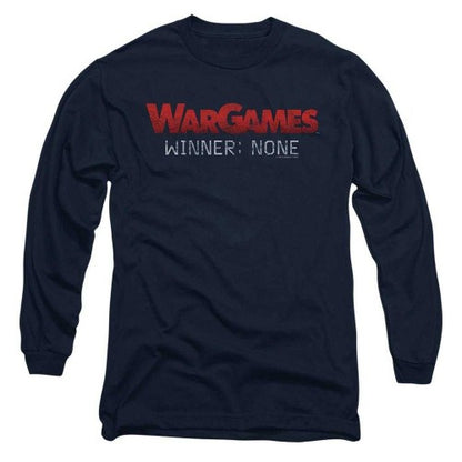 Front - WarGames Unisex Adult No Winners Long-Sleeved T-Shirt