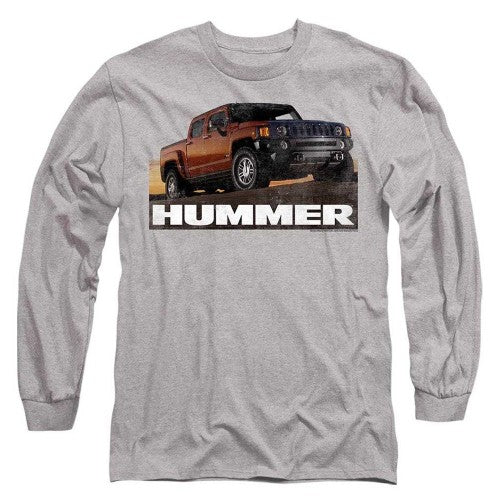 Front - Hummer Unisex Adult H3 Ad Long-Sleeved T-Shirt