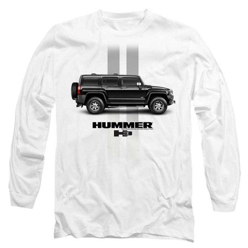 Front - Hummer Unisex Adult Stripe Long-Sleeved T-Shirt