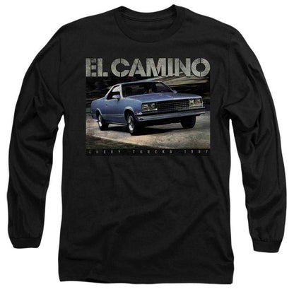 Front - Chevrolet Unisex Adult El Camino Truck 87 Long-Sleeved T-Shirt