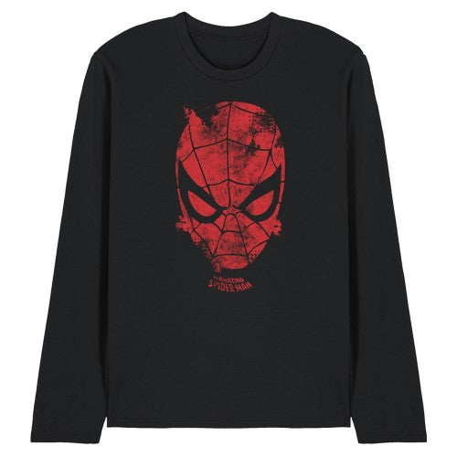 Front - Marvel Unisex Adult Webhead Long-Sleeved T-Shirt