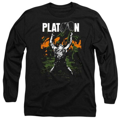 Front - Platoon Unisex Adult Graphic Long-Sleeved T-Shirt
