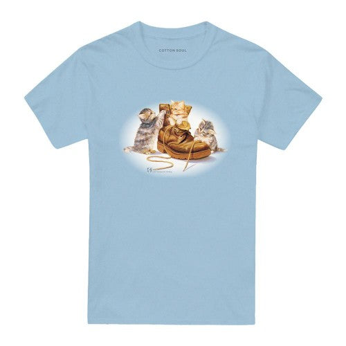 Front - Wildlife Unisex Adult Playful Kittens T-Shirt