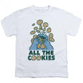 Front - Sesame Street Childrens/Kids All The Cookies T-Shirt