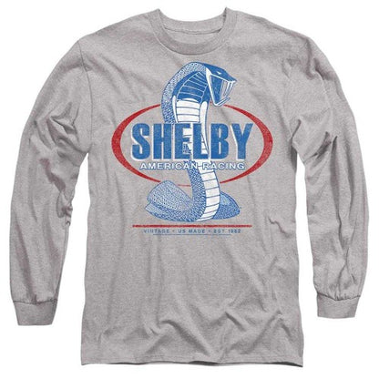 Front - Carroll Shelby Unisex Adult American Racing Long-Sleeved T-Shirt