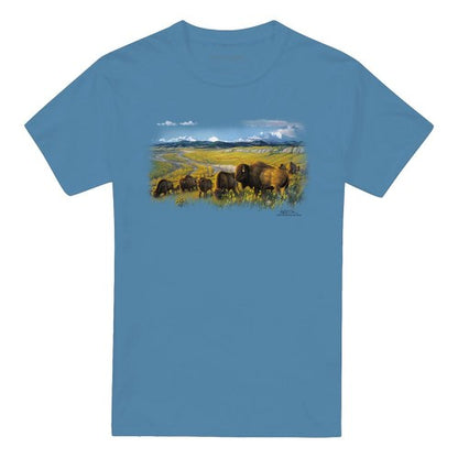 Front - Wildlife Unisex Adult The Passing Herd T-Shirt
