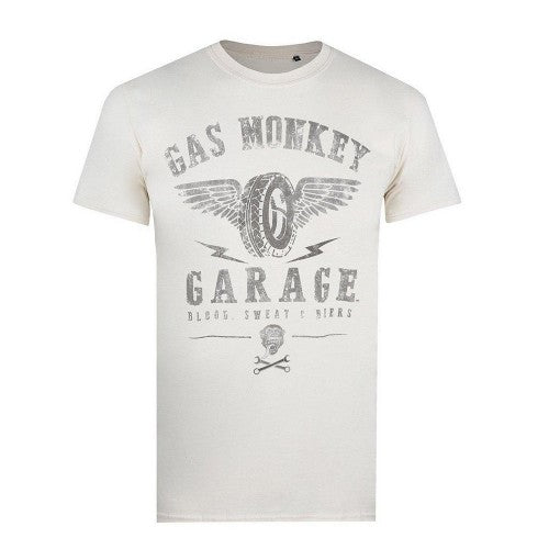 Front - Gas Monkey Garage Mens Parts & Services T-Shirt