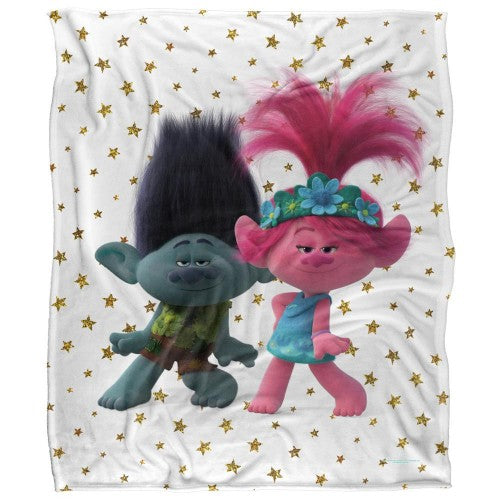 Front - Trolls Happy Together Silky Soft Touch Blanket