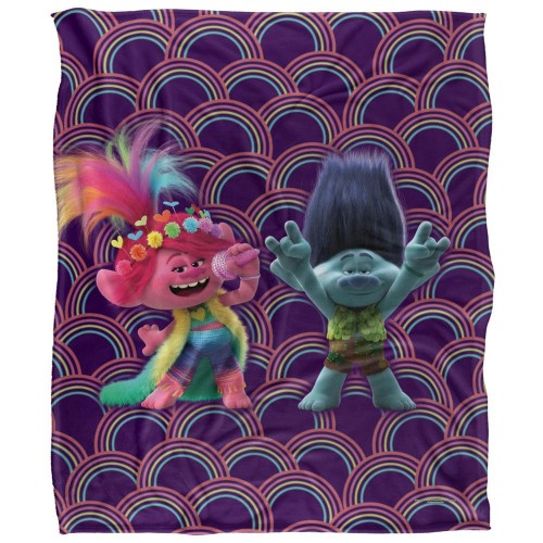 Front - Trolls Cheer Up Silky Soft Touch Blanket