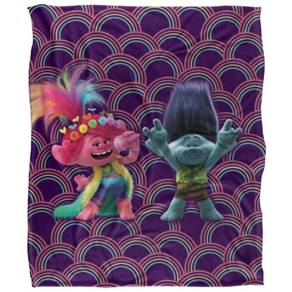Front - Trolls Cheer Up Silky Soft Touch Blanket