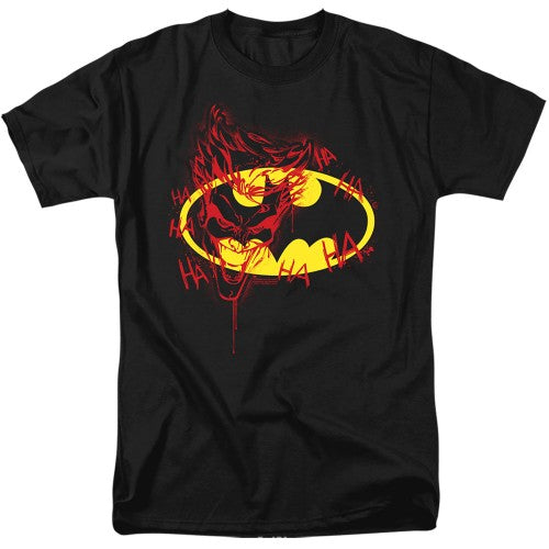 Front - Batman Mens The Joker Graffiti T-Shirt