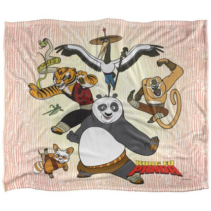 Front - Kung Fu Panda Silky Soft Touch Blanket