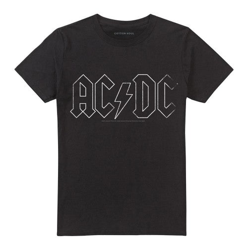 Front - AC/DC Unisex Adult Outline Logo T-Shirt