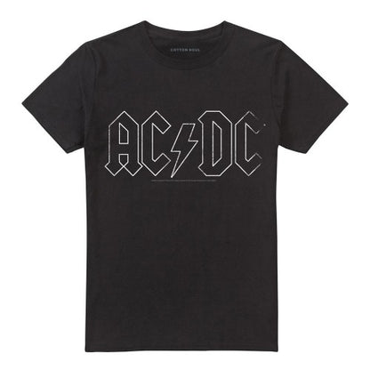 Front - AC/DC Unisex Adult Outline Logo T-Shirt