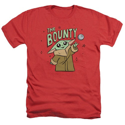 Front - Star Wars Mandalorian Mens The Bounty Grogu Heather T-Shirt