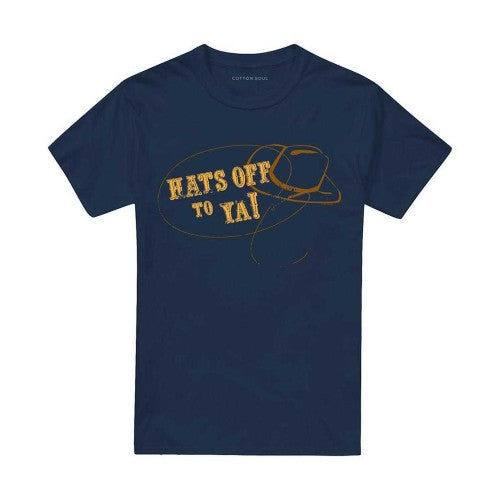 Front - Hey Dude Unisex Adult Hats Off To Ya T-Shirt