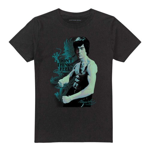 Front - Bruce Lee Unisex Adult Feel T-Shirt