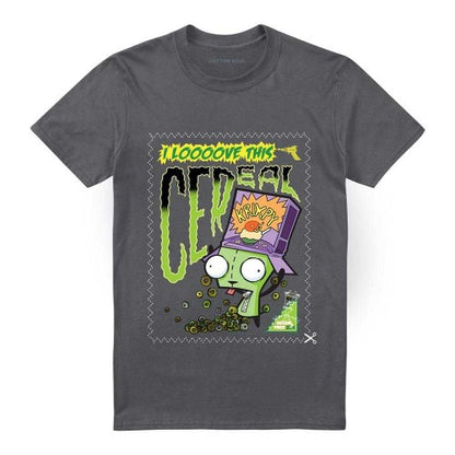 Front - Invader Zim Unisex Adult Krixpy Cereal Gir T-Shirt