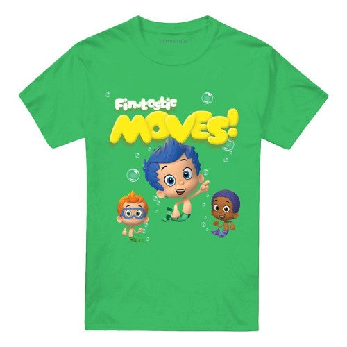 Front - Bubble Guppies Unisex Adult Fintastic Moves T-Shirt