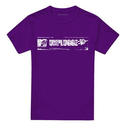 Front - MTV Unisex Adult Unplugged Distressed Logo T-Shirt