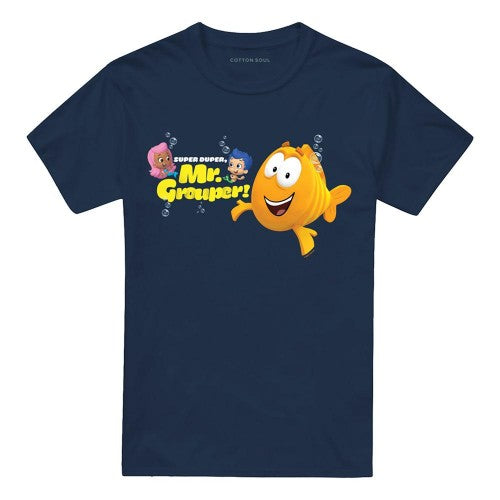 Front - Bubble Guppies Unisex Adult Super Duper T-Shirt