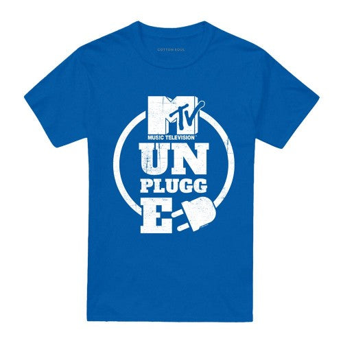Front - MTV Unisex Adult Circular Stacked Logo T-Shirt