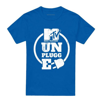 Front - MTV Unisex Adult Circular Stacked Logo T-Shirt