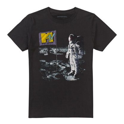 Front - MTV Unisex Adult Moon Walk T-Shirt