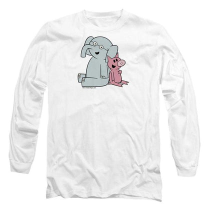 Front - The Pigeon Unisex Adult Gerald & Piggie Logo Long-Sleeved T-Shirt