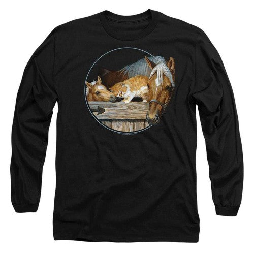 Front - Wild Wings Unisex Adult Everyone Loves Kitty Long-Sleeved T-Shirt