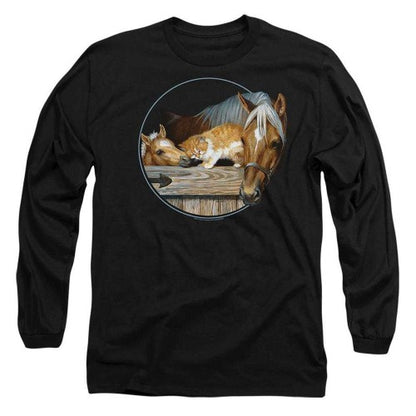 Front - Wild Wings Unisex Adult Everyone Loves Kitty Long-Sleeved T-Shirt